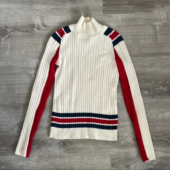 Rag & Bone | Julee Striped Wool Turtleneck - Picture 8 of 9